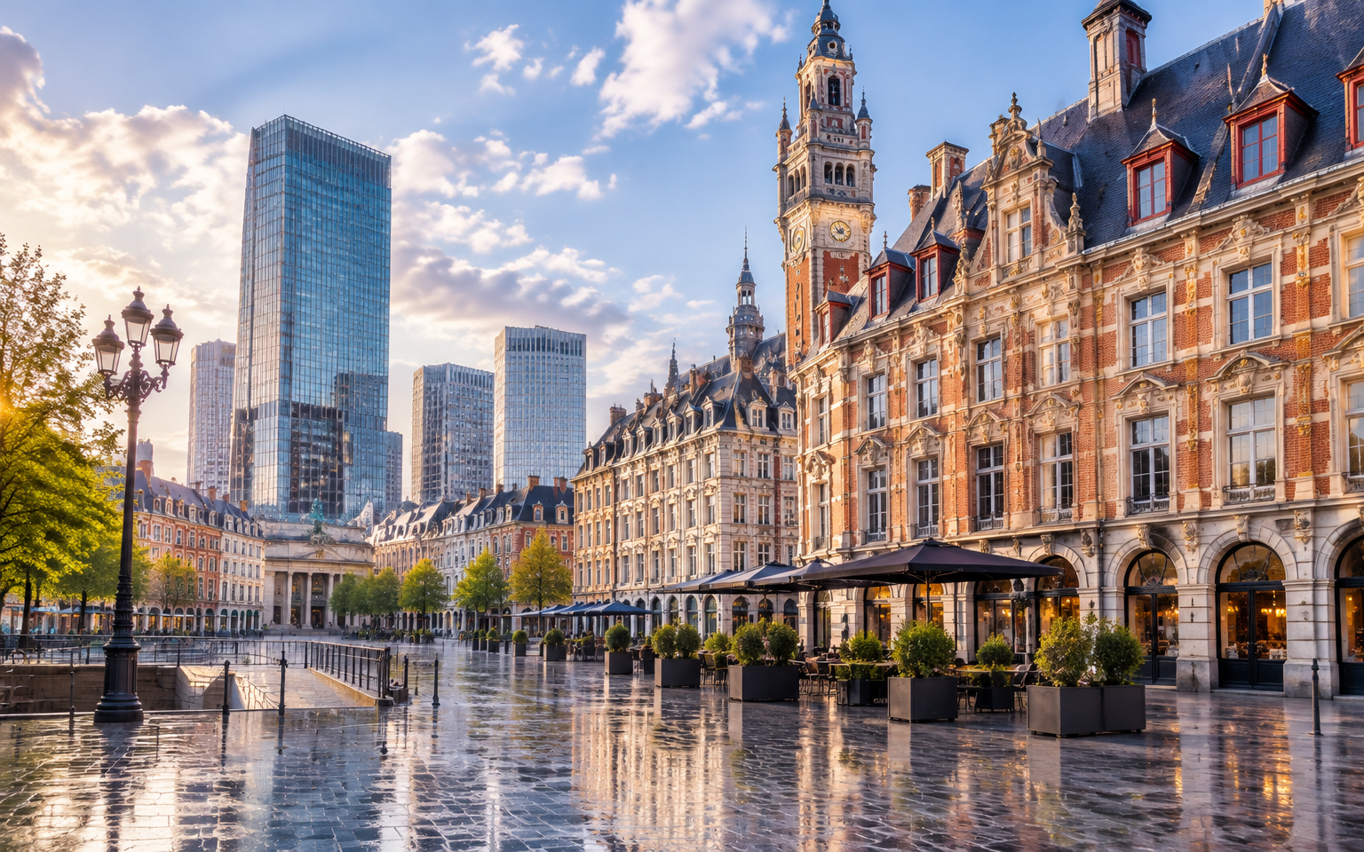 Vue de Lille, ville où Thierry Gustin propose ses formations IA en entreprise
