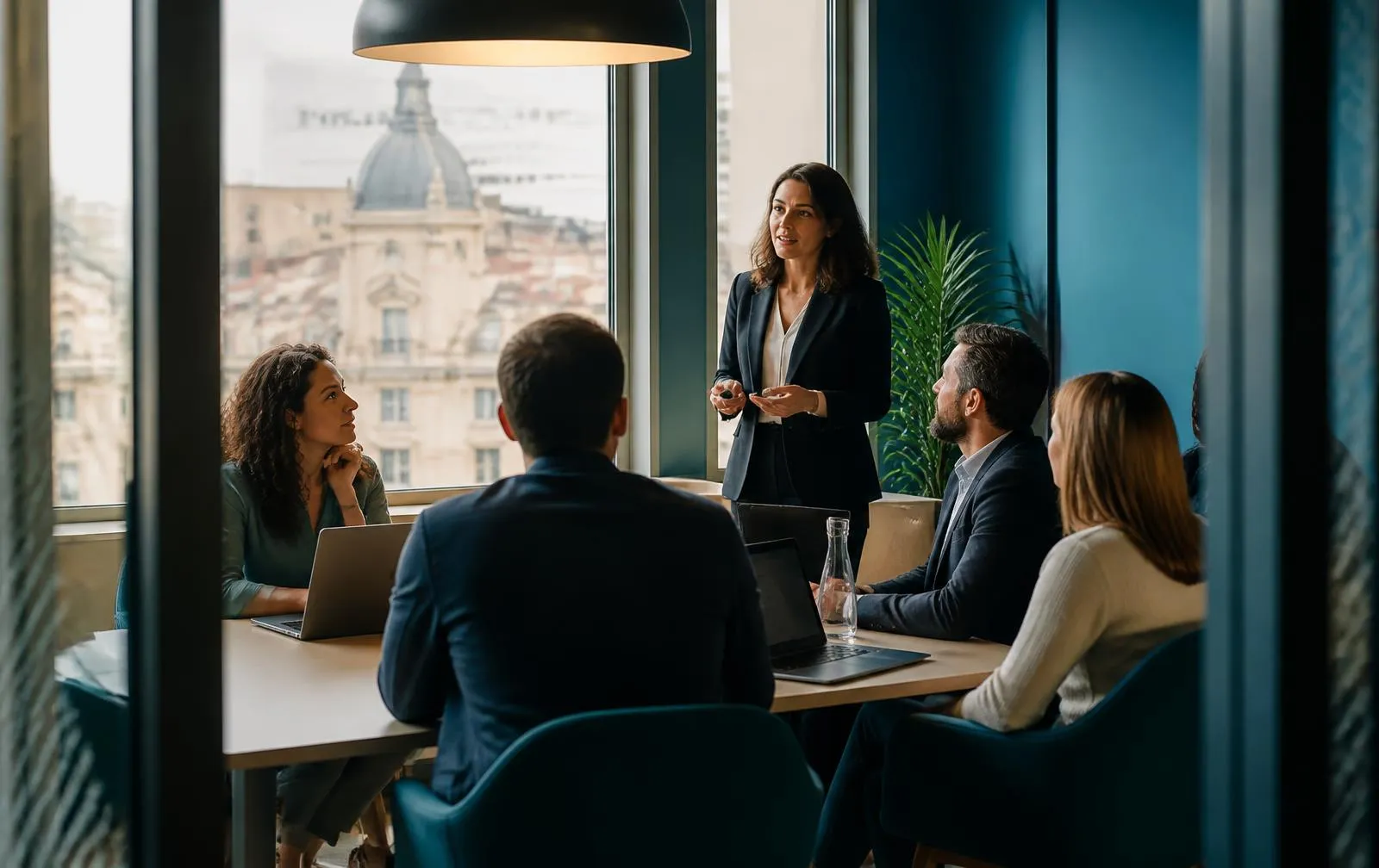 Sesión de formación en Inteligencia Artificial con un equipo de una empresa